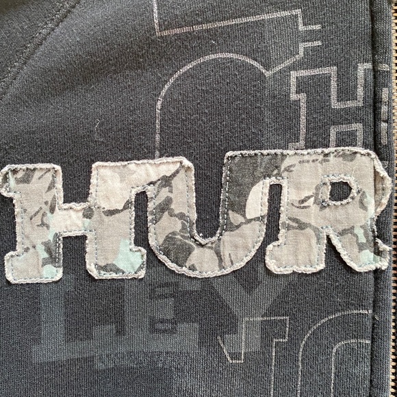 HURLEY BLACK HOODIE SIZE SMALL - Picture 2 of 4